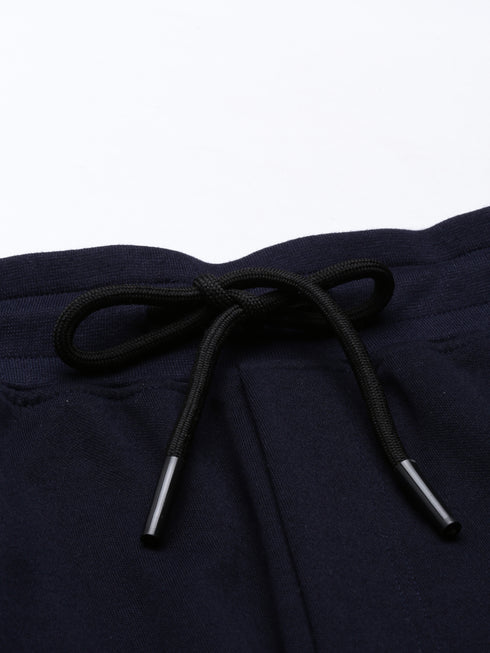 Navy Blue Solid Track Pant